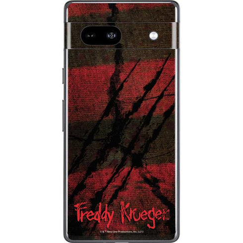 Nightmare on Elm Street Freddy Krueger Scratch Google Pixel 7a Skin